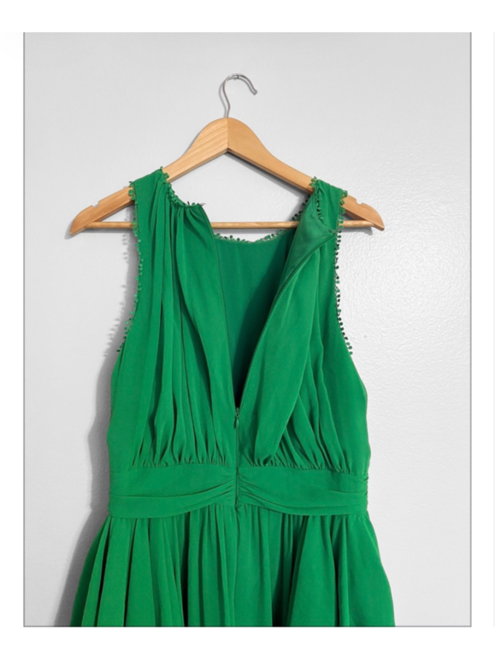 Badgley Mischka Plus Size Chiffon Tiered Ruffle Gown Dress - Picture 5 of 9